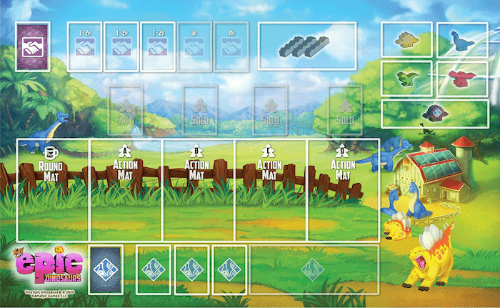Tiny Epic Dinosaurs Premium Game Mat - Good Games