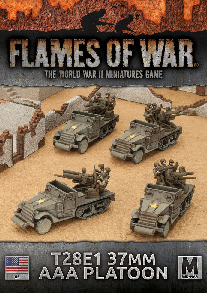 Team Yankee T28e1 (37mm & .50cal) Aaa (SP) Platoon (4x) - Good Games