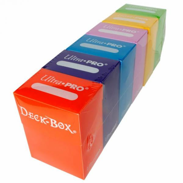 Ultra Pro - Deck Box 6 Colour Bundle Orange Purple Light Blue Pink Yellow Light Green