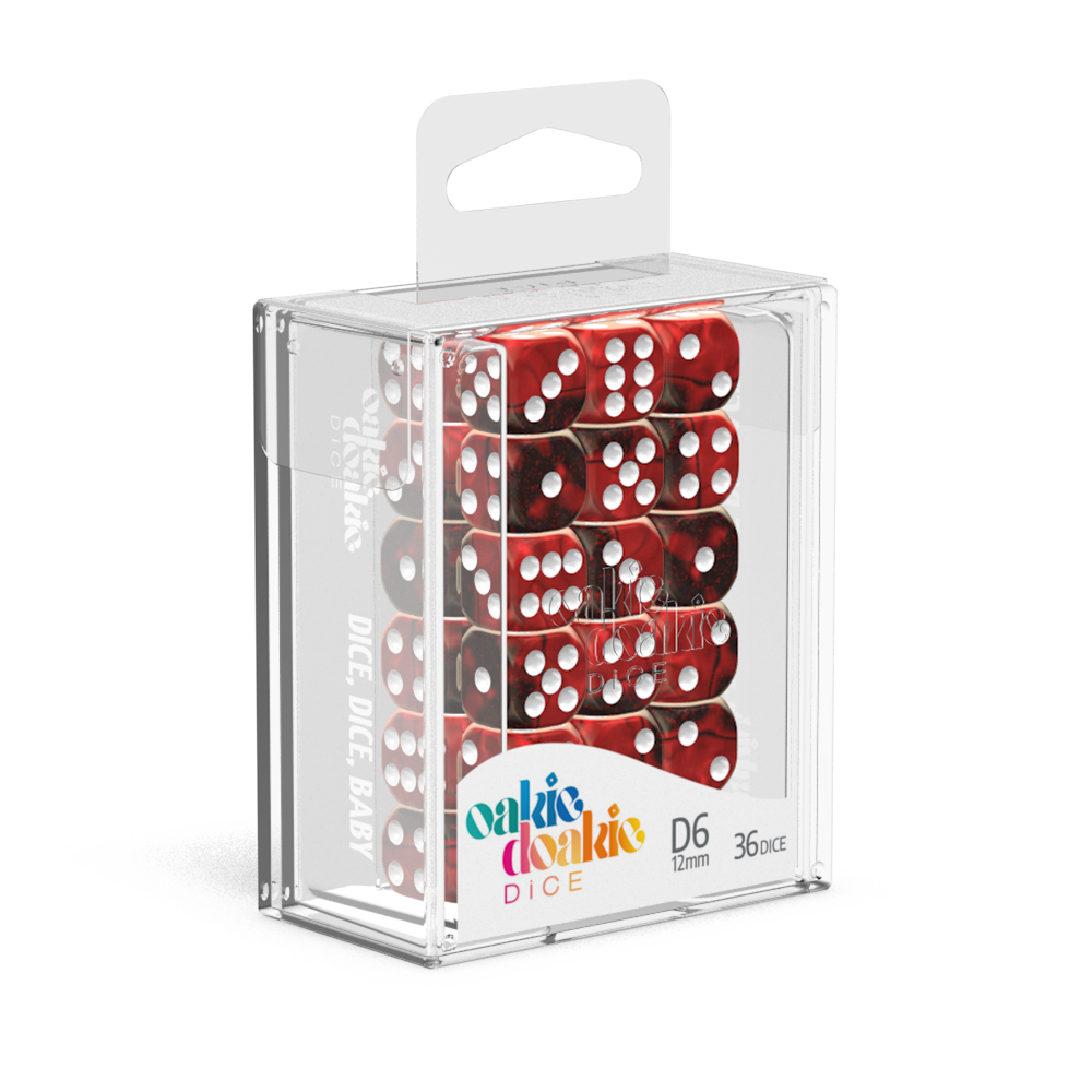 Oakie Doakie Dice - D6 12mm Gemi Vampire (36)