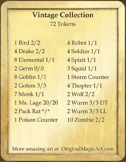 Classic Art Tokens Vintage Collection - Good Games
