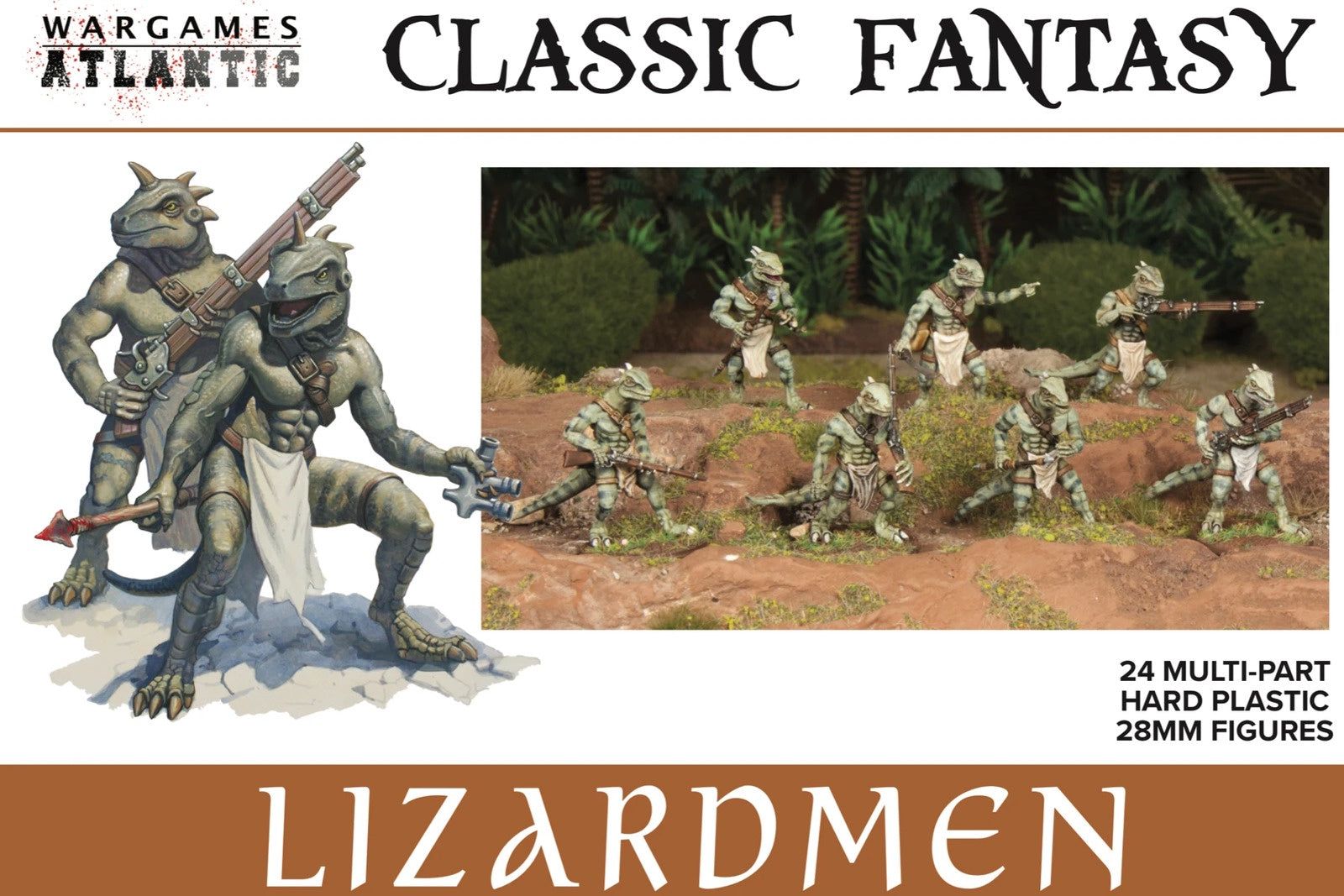 Lizardmen - 24x 28mm Classic Fantasy troops - Good Games