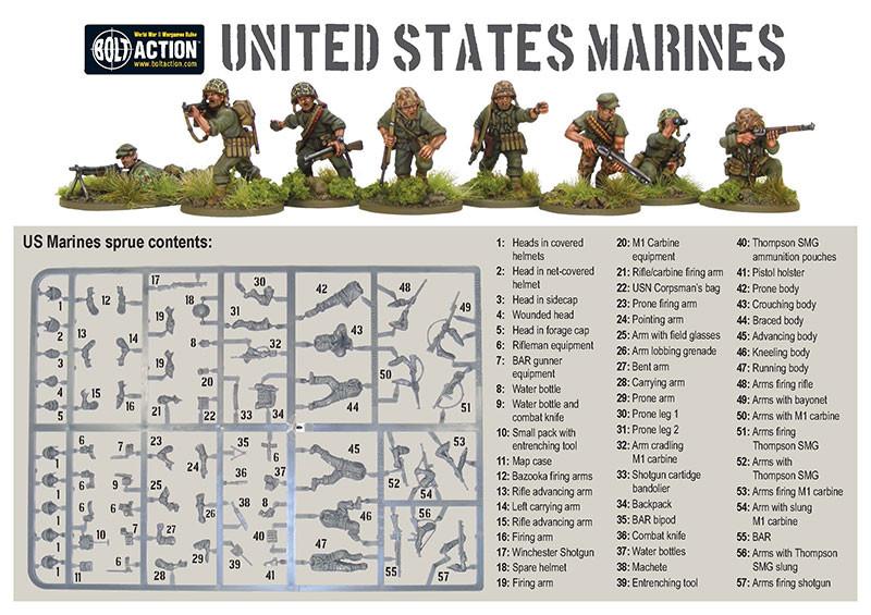 Bolt Action Semper Fidelis Us Marines Starter Army - Good Games
