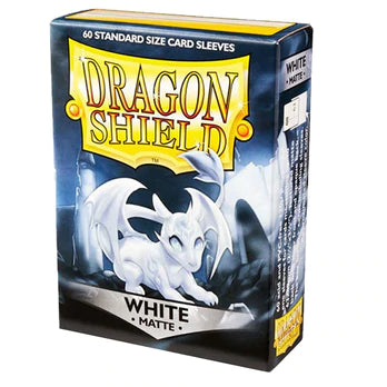 Dragon Shield - Sleeves - Matte White- Standard Size (60) - Good Games