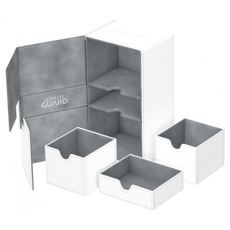 Ultimate Guard - Twin Flip N Tray Deck Case 200+ Standard Size Xenoskin White