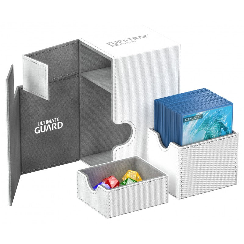 Ultimate Guard - Flip N Tray Deck Case 100+ Standard Size Xenoskin White