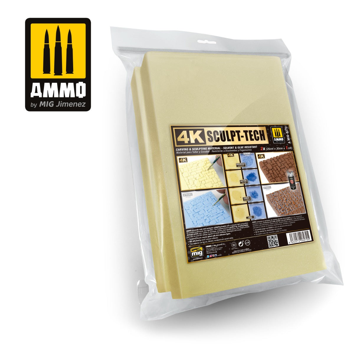 Ammo by MIG 4K Sculp-Tech - 2 x 20x30x1 - Good Games