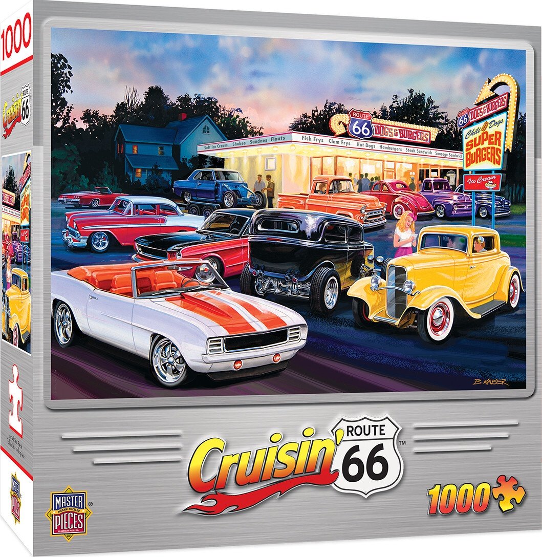 Masterpieces Puzzle Cruisin Dogs and Burgers Puzzle 1000 pc - Good Games