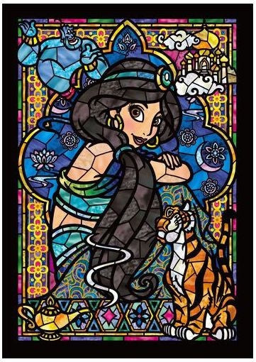 Tenyo Disney Aladdin Jasmine Stained Glass 266 Piece Jigsaw - Good Games