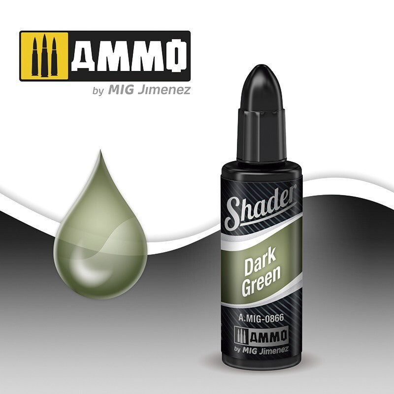 Ammo By MIG Shader Dark Green 10ml - Good Games