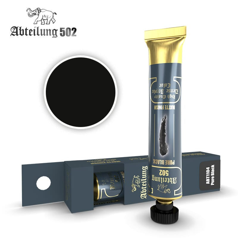 AK Interactive Dense Acrylics - Pure Black 20ml - Good Games