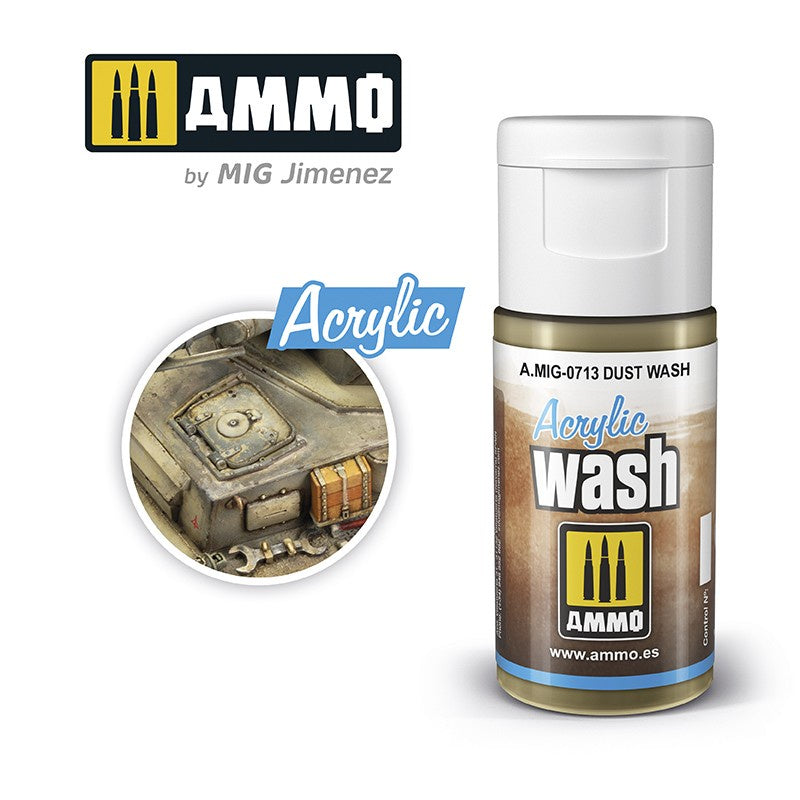 Ammo by MIG Acrylic Washes: Dust Wash 15ml - Good Games