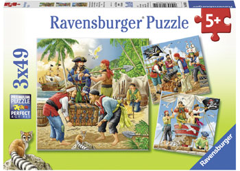 Ravensburger - Adventure On The High Seas - 3x49 Piece Jigsaw - Good Games