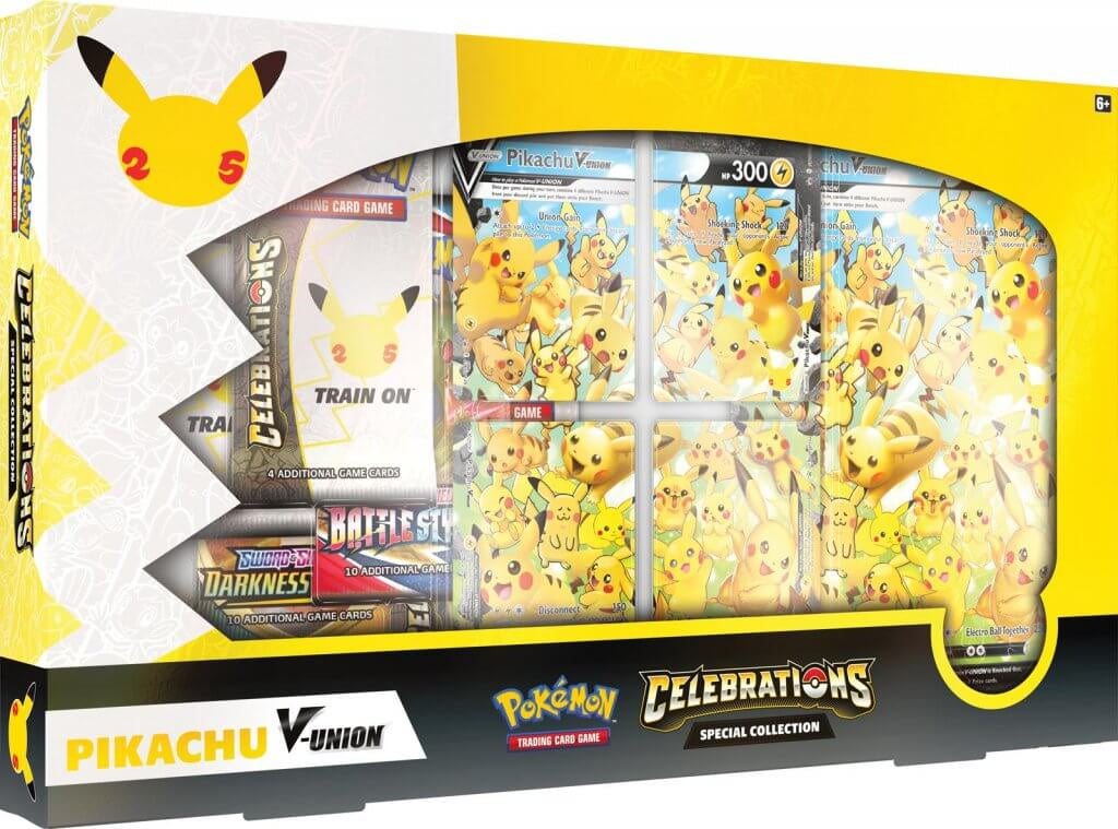 Pokemon TCG - Sword &amp; Shield - Celebrations Special Collection - Pikachu V-union
