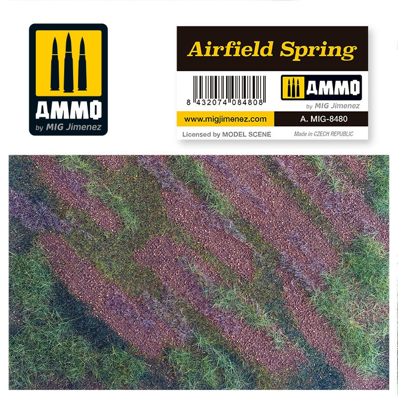 Ammo by MIG Dioramas - Scenic Mats - Airfield Spring - Good Games