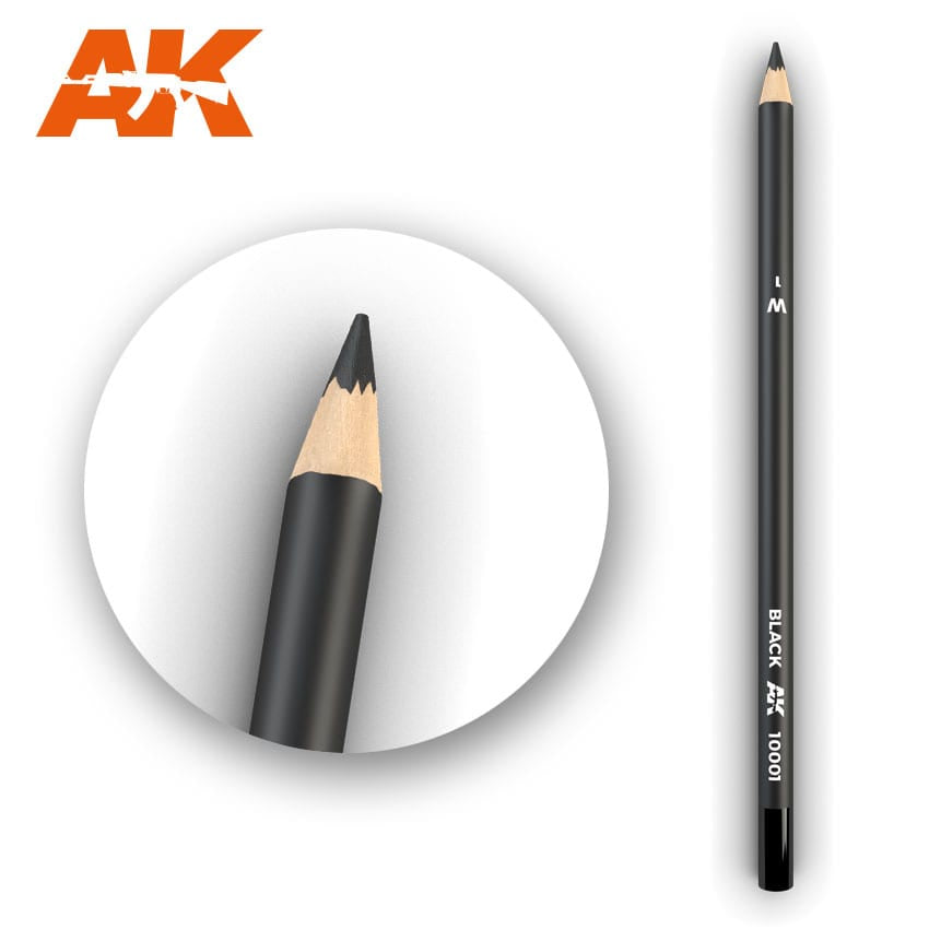 AK Interactive Weathering Pencils - Black - Good Games