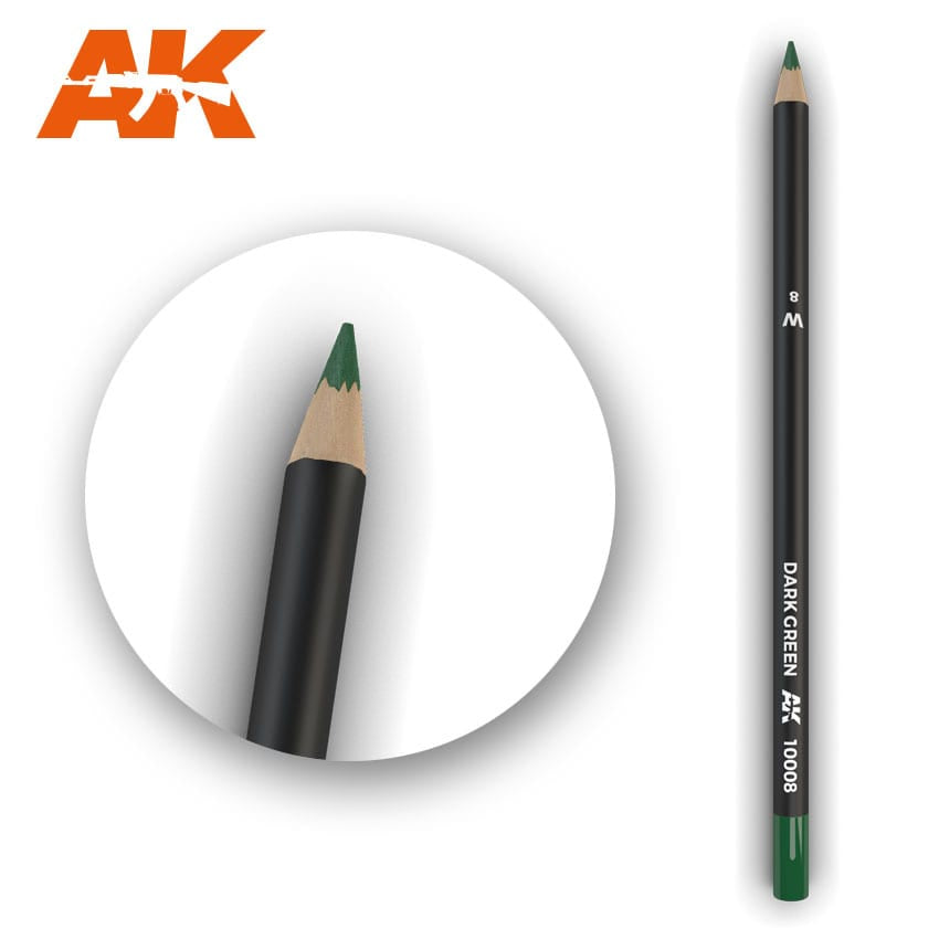 AK Interactive Weathering Pencils - Dark Green - Good Games