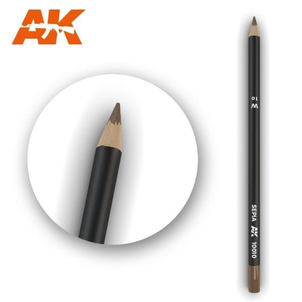 AK Interactive Weathering Pencils - Sepia - Good Games