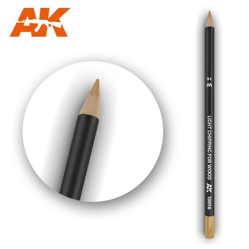 AK Interactive Weathering Pencils - Light Chipping for Wood - Good Games