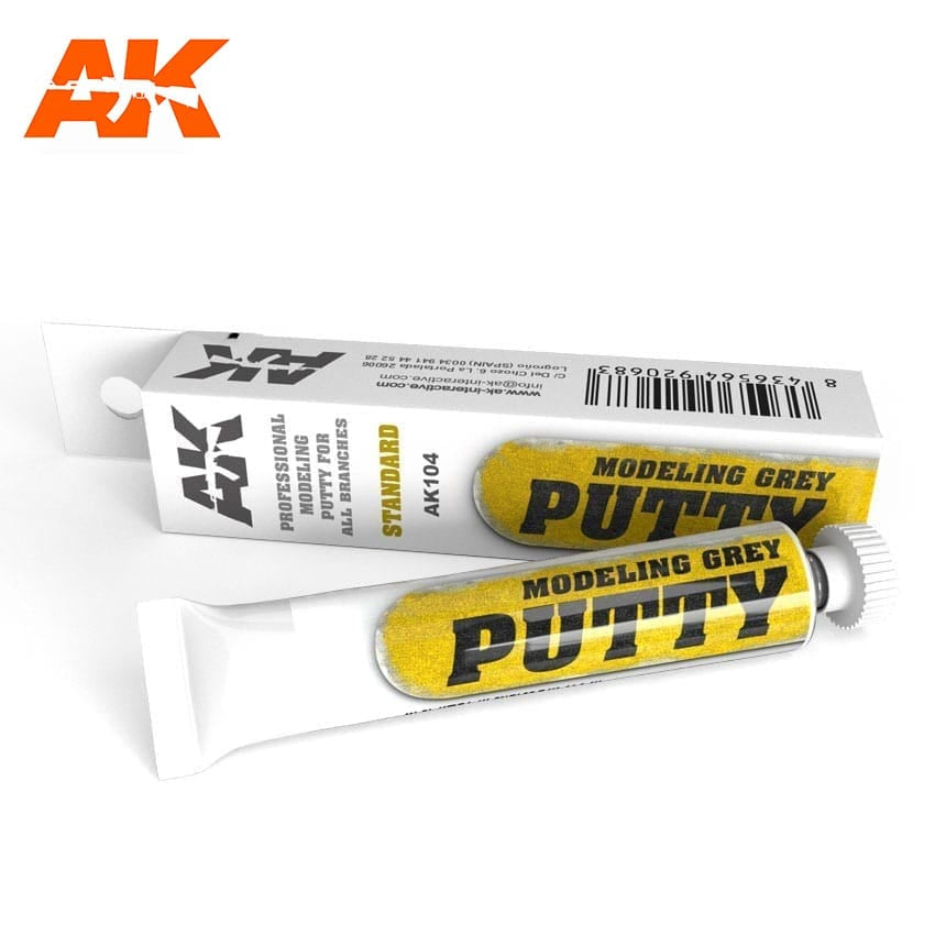 AK Interactive Auxiliaries - Modeling Grey Putty 20ml - Good Games
