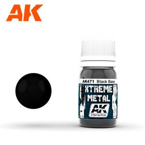 AK Interactive Metallics - Xtreme Metal Black Base 30ml - Good Games