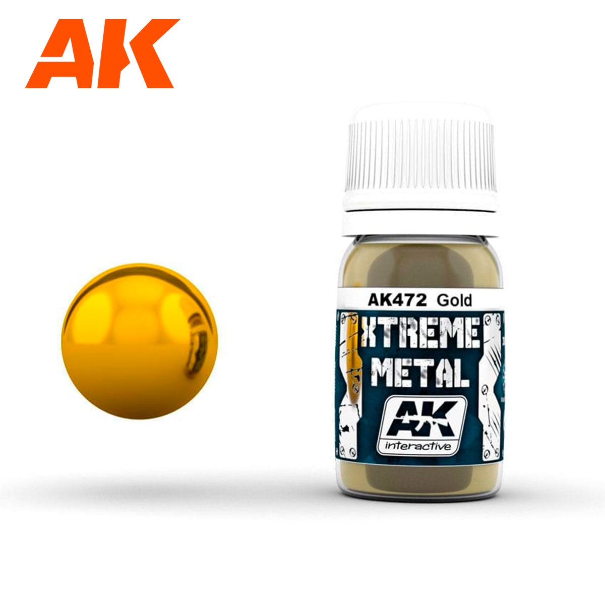 AK Interactive Metallics - Xtreme Metal Gold 30ml - Good Games