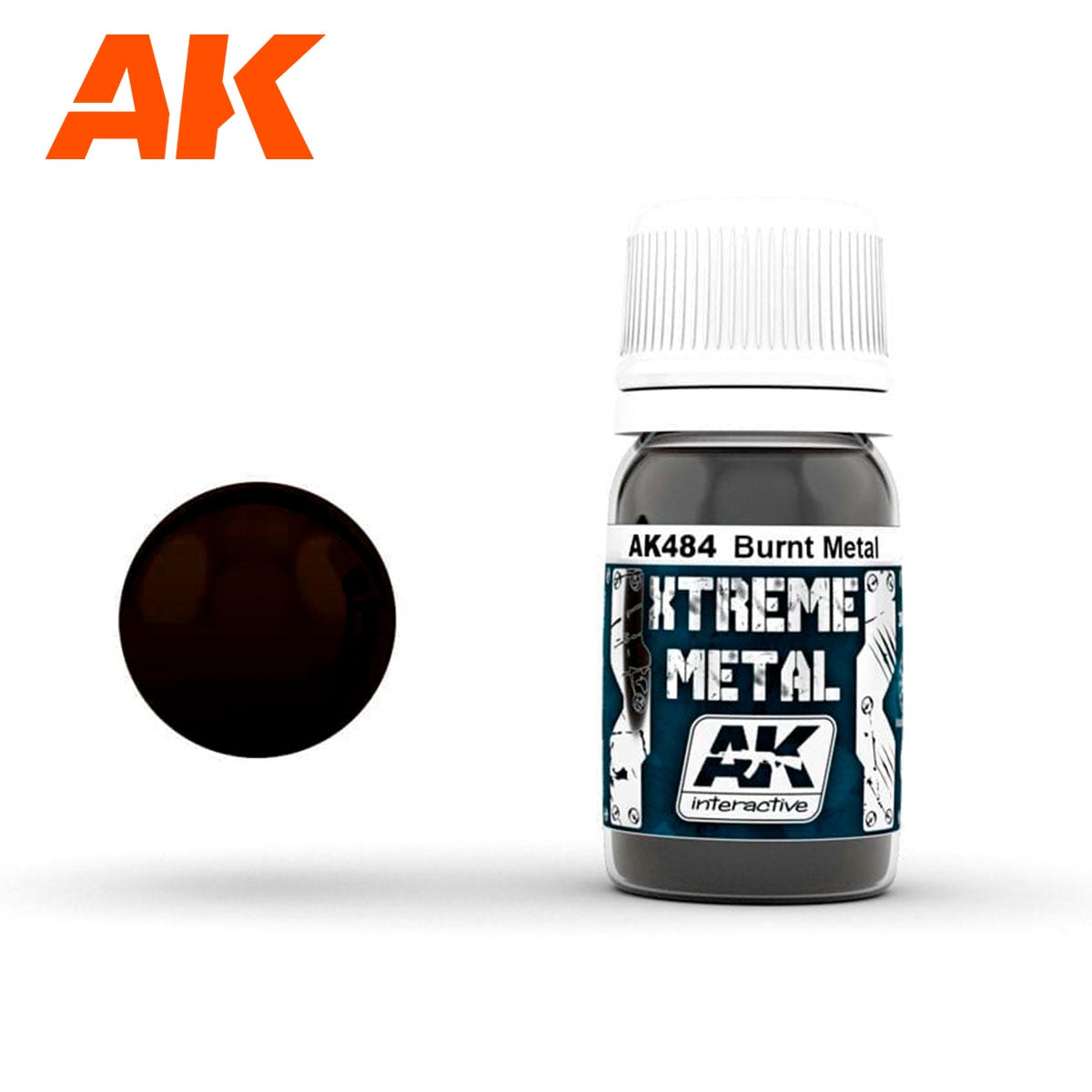 AK Interactive Metallics - Xtreme Metal Burnt Metal 30ml - Good Games