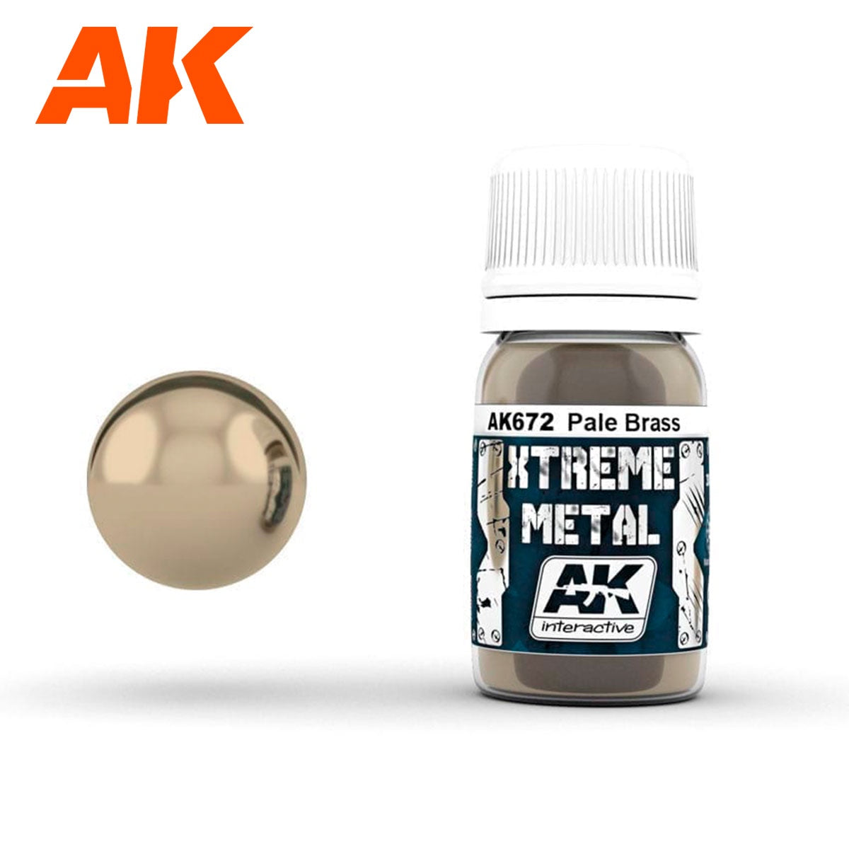 AK Interactive Metallics - Xtreme Metal Pale Brass 30ml - Good Games