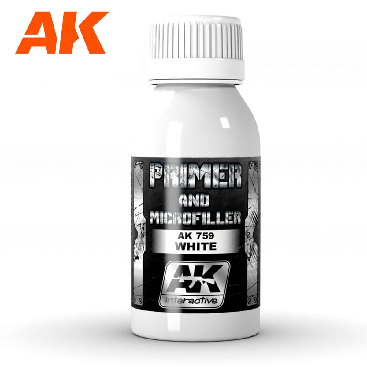 AK Interactive Metallics - White Primer And Microfiller 100ml - Good Games