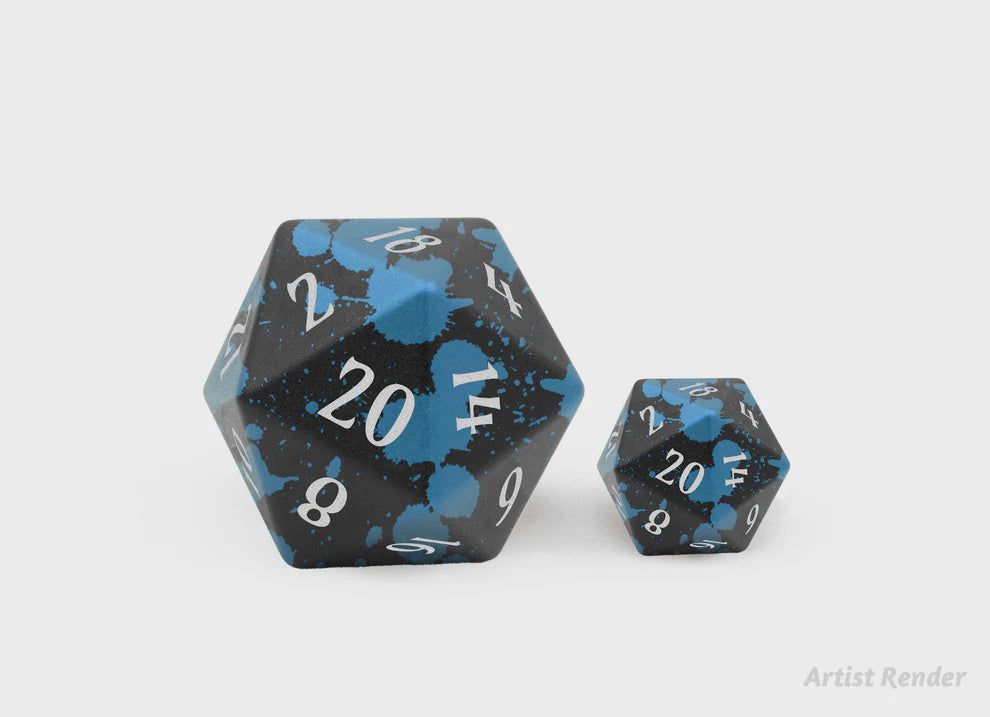 Level Up Dice - 35mm Knightwing Amarante Aluminium D20 - Good Games