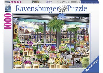 Ravensburger - Wanderlust Amsterdam Flower Market - 1000 Piece Jigsaw - Good Games