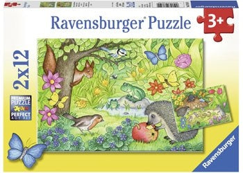 Ravensburger - Animals In Our Garden - 2x12 Piece Jigsaw