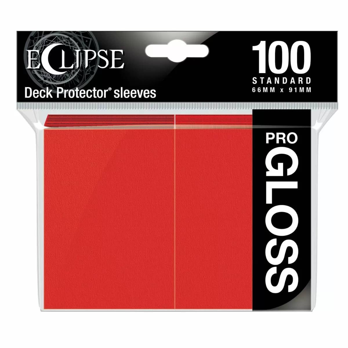 Eclipse Gloss Standard Sleeves Apple Red (100) - Good Games