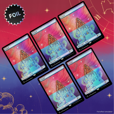 Magic: The Gathering - Secret Lair Drop - The Astrology Lands: Aquarius Traditional Foil Edition - Good Games