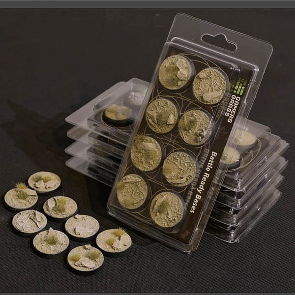 Gamer Grass Bases: Arid Steppe bases ( round 30mm (x8)) - Good Games