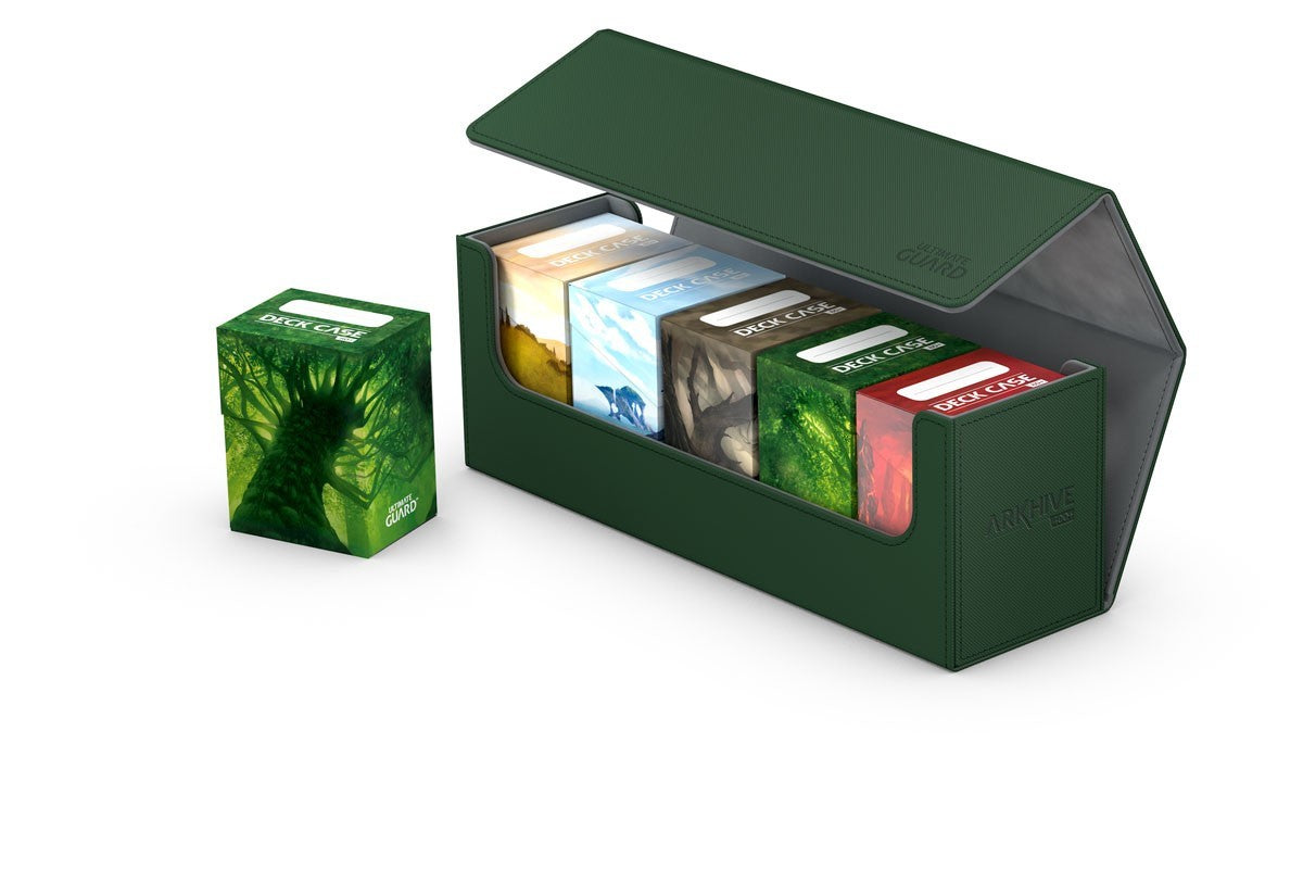 Ultimate Guard - Arkhive Flip Case 400+ Standard Size Xenoskin Green