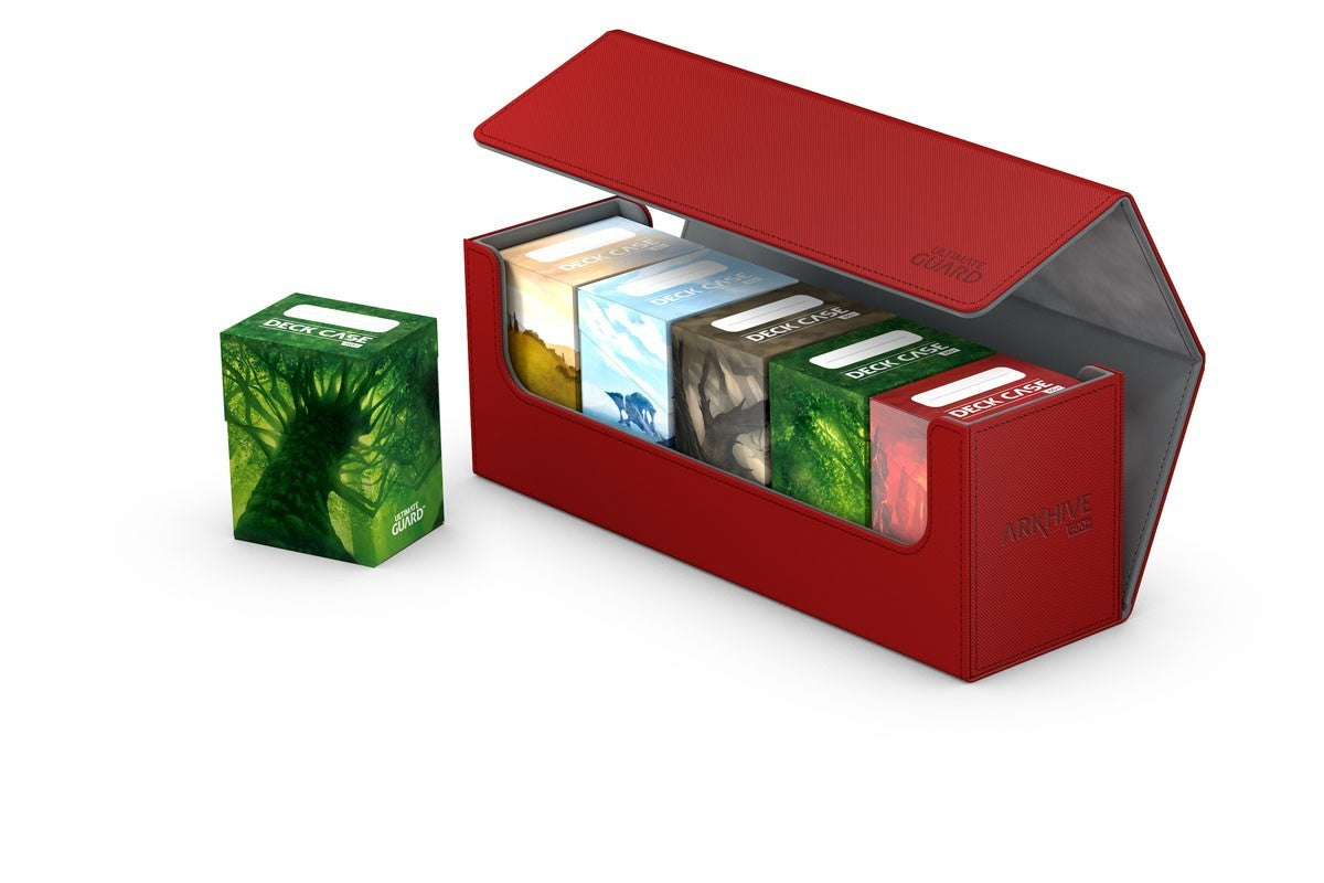 Ultimate Guard - Arkhive Flip Case 400+ Standard Size Xenoskin Red - Good Games