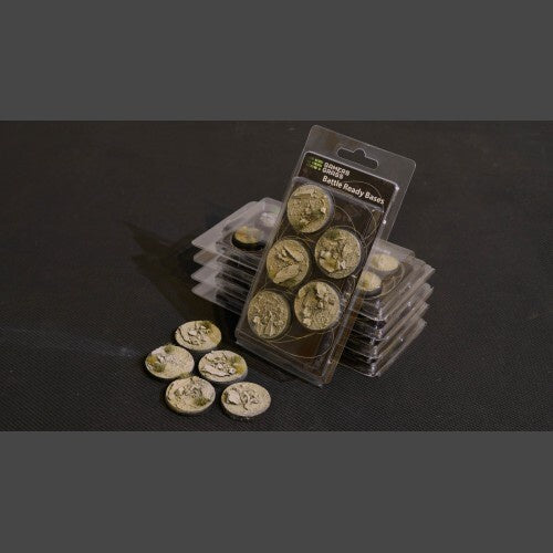 Gamers Grass: Bases: Arid Steppe Bases (Round 40mm (x5)) - Good Games
