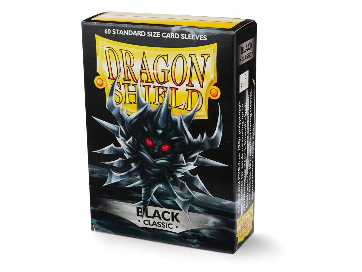 Dragon Shield - Sleeves - Classic Black- Standard Size (60) - Good Games