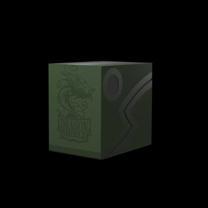 Dragon Shield - Deck Box Revised Double Shell - Forest Green/Black - Good Games