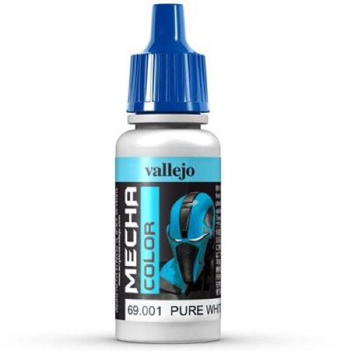 Vallejo Mecha Colour - Pure White 17ml Acrylic Paint (AV69001) - Good Games