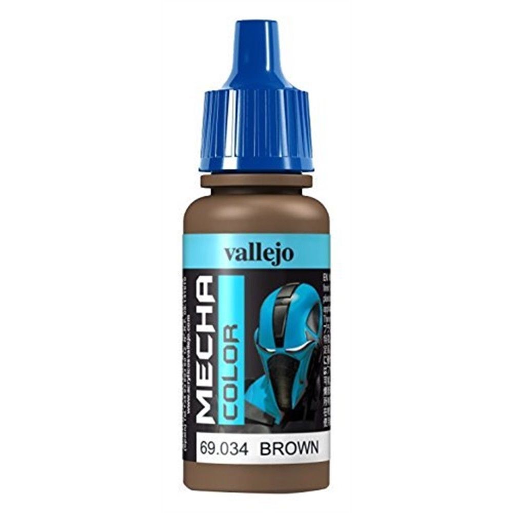 Vallejo Mecha Colour - Brown 17ml Acrylic Paint (AV69034) - Good Games