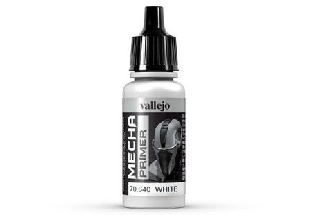 Vallejo Mecha Colour - White Primer 17ml Acrylic Paint (AV70640) - Good Games