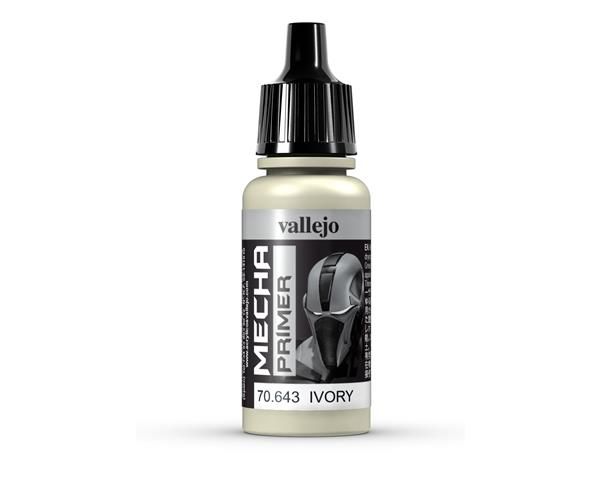Vallejo Mecha Colour - Ivory Primer 17ml Acrylic Paint (AV70643) - Good Games