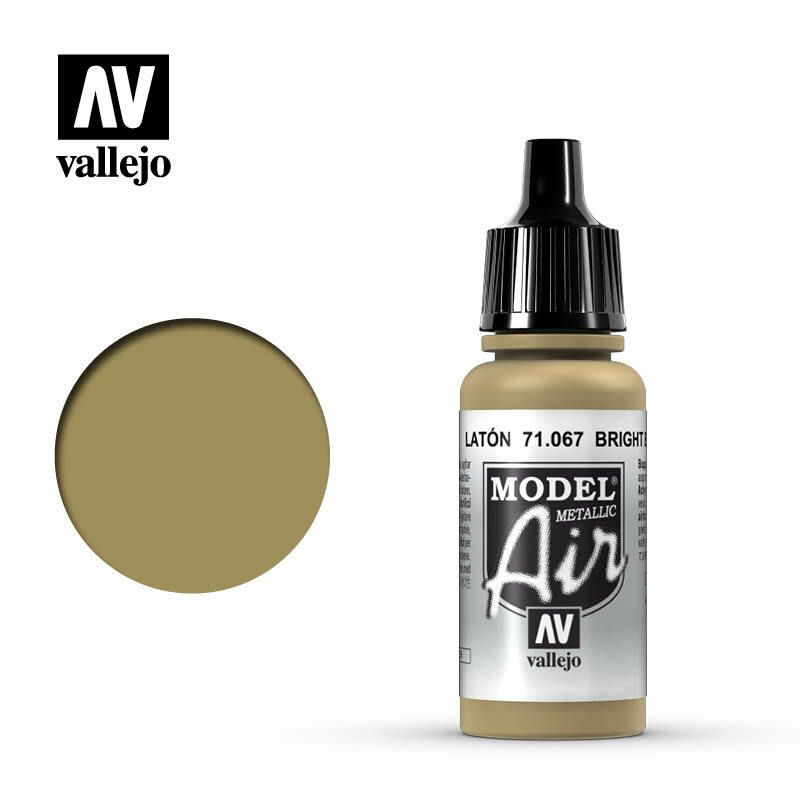 Vallejo Model Air - Bright Brass 17ml Acrylic Paint (AV71067) - Good Games