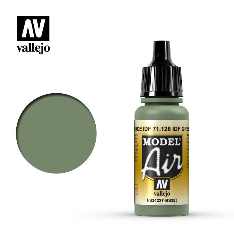 Vallejo Model Air - Idf Green 17ml Acrylic Paint (AV71126) - Good Games