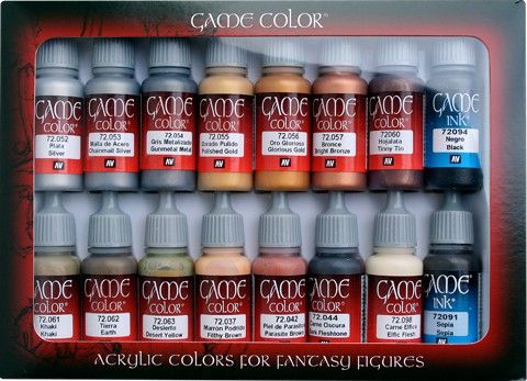 Vallejo Game Colour Leather & Metal 16 Colour Set - Good Games