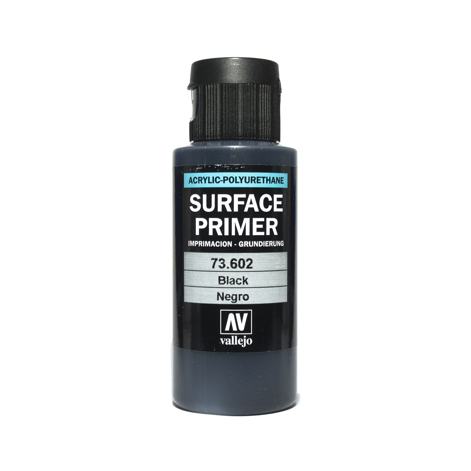 Vallejo Surface Primer 60ml Acrylic Paint - Black 73602 - Good Games