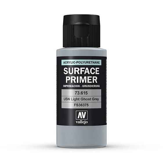 Vallejo Surface Primer 60ml Acrylic Paint - Usn Light Ghost Grey - Good Games