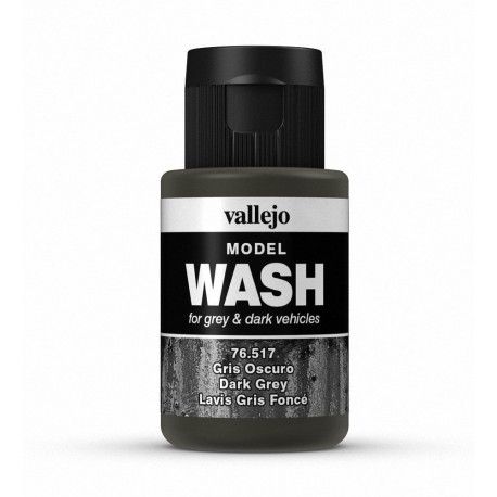Vallejo Model Wash - Dark Grey 35ml Acrylic Paint (AV76517) - Good Games